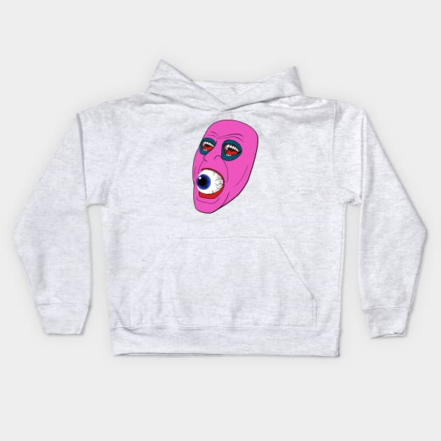 Pink Horror Kids Hoodie by Cup Of Joe, Inc.